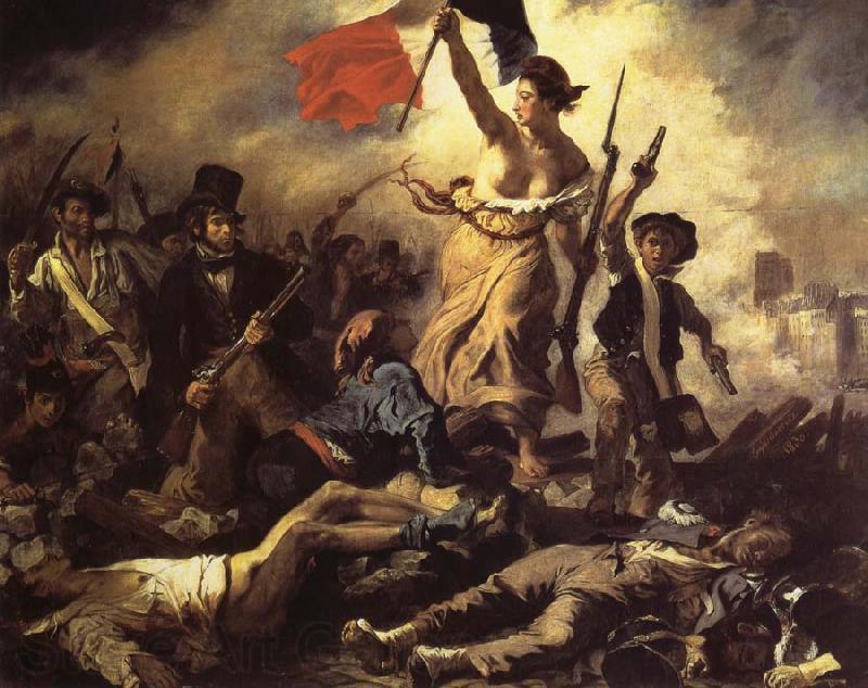 Eugene Delacroix The 28ste July De Freedom that the people leads France oil painting art
